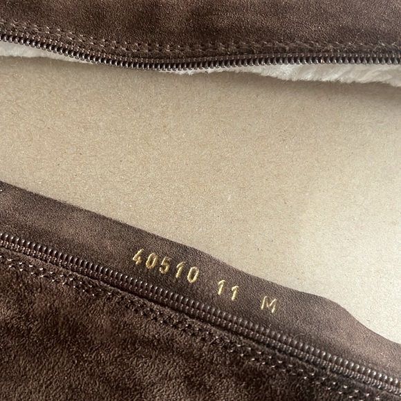 La Canadienne Helene Shearling-Lined Suede Boots in Brown, NWT, Size 11 - Picture 8 of 11